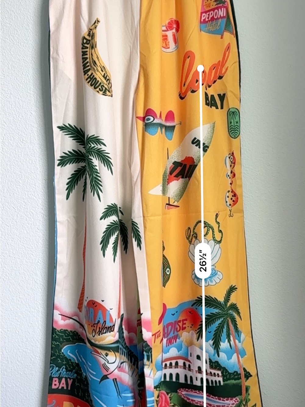 Tropical Vacation Matching Set XS | Button Down Shirt & Wide Leg Pants - Picture 7 of 12